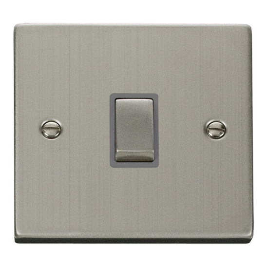VPSS722GY Deco 20A Ingot Double Pole Plate Switch