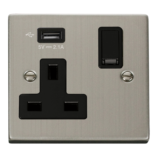 VPSS771UBK Deco 1G SKT USB 2.1A DECO