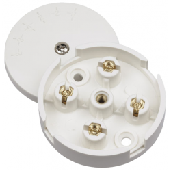 Click Scolmore WA070 Junction Box 4 Terminal 5A 60mm White