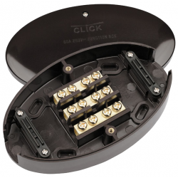 Click Scolmore WA222 Heavy Duty Junction Box 3 Terminal 60A