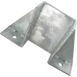 STRUT BASE PLATE DOUBLE FIX GUSSETED