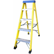 FLS4 - 4 Tread Yellow Fibreglass Ladders