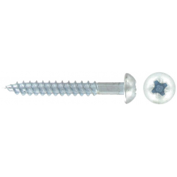 Dome Head Woodscrews BZP 8x1 1/2 200pk