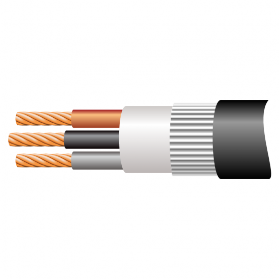 3core 4.0mm LSF Armoured cable (50 Meter Minimum Quantity)