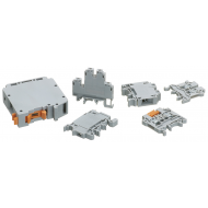 Din rail terminal 10MM Grey