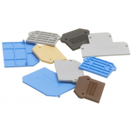 DIN RAIL END PLATE 2.5-4mm