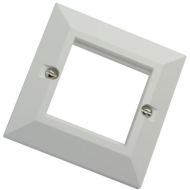 Excel Data Face Plate 1G 2Mod White