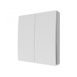 Forum CUL-40033-65 2 Gang Kinetic Culina Matt White IP65 Push Switch