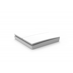 Forum CUL-40033-65 2 Gang Kinetic Culina Matt White IP65 Push Switch
