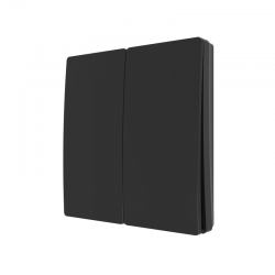 Forum CUL-40034-65 2 Gang Kinetic Culina Matt Black IP65 Push Switch