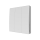 Forum CUL-40035-65 3 Gang Kinetic Culina Matt white IP65 Push Switch