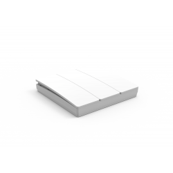 Forum CUL-40035-65 3 Gang Kinetic Culina Matt white IP65 Push Switch