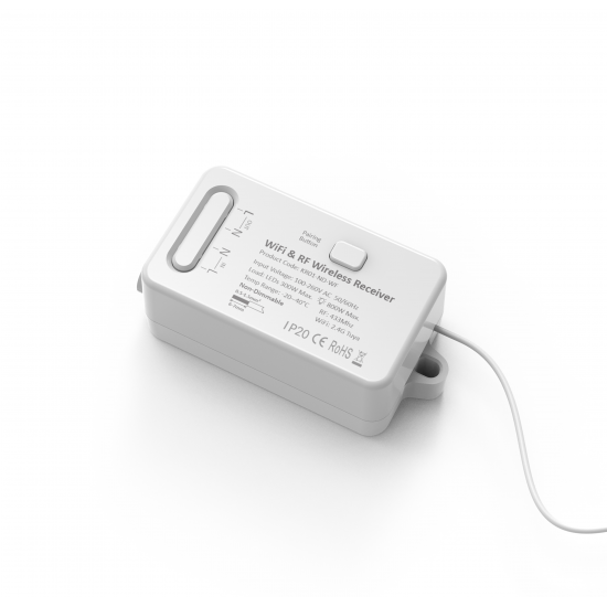 Forum CUL-40039 Culina Konect Single Channel Kinetic Receiver switch White Smart RF and Wifi 