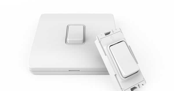 Forum CUL-42499 1 Gang Kinetic Grid switch Frame White for Slim Grid ...