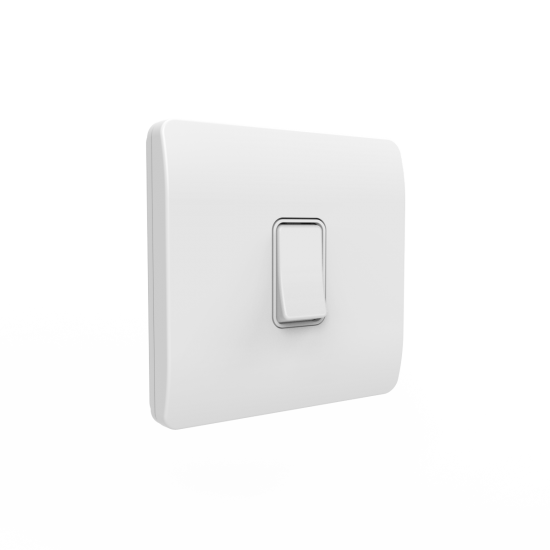 Forum CUL-42499 1 Gang Kinetic Grid switch Frame White for Slim Grid (Frame Only)
