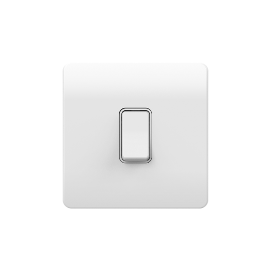 Forum CUL-42499 1 Gang Kinetic Grid switch Frame White for Slim Grid (Frame Only)