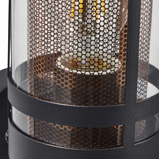 Forum Lighting Gada ZN-40004-Black Brass Wall light 10W E27 With Brass Mesh