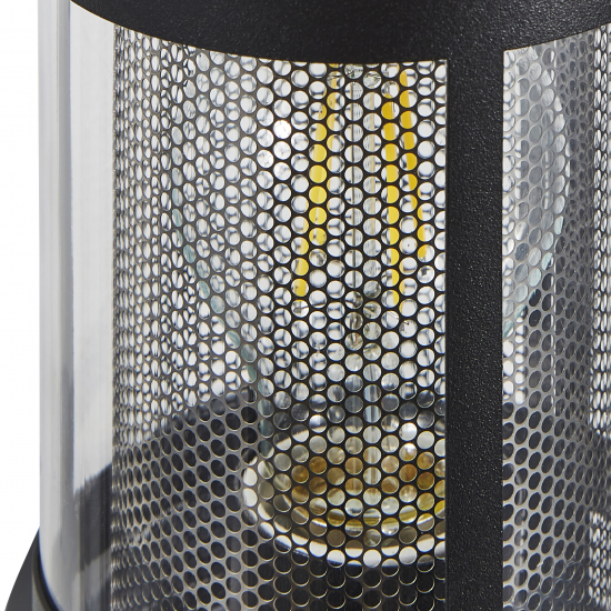 Forum Lighting Gada ZN-40004-Black Brushed steel Wall light 10W E27 With Brushed steel Mesh