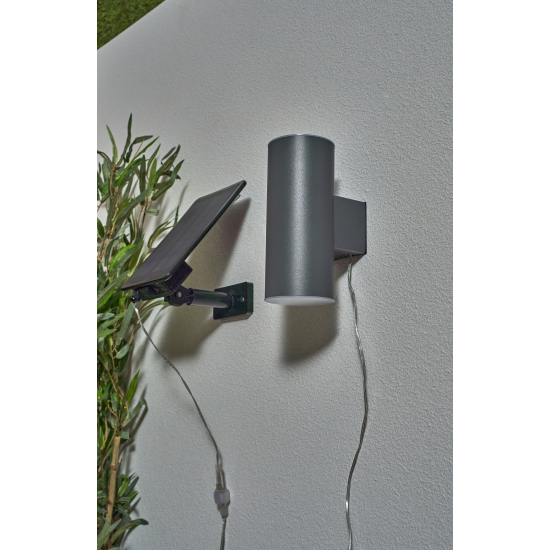 Forum Lighting ZN-42041 Eldon 0.4W LED Solar Up / Down Wall Light Black