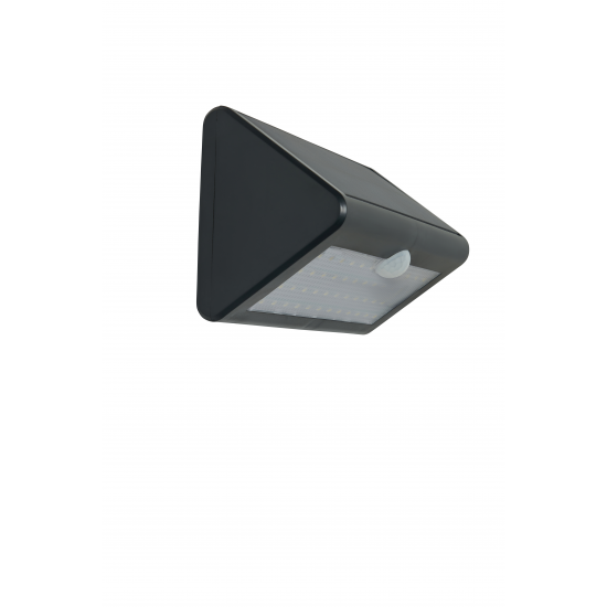 Forum Lighting ZN-42042 Dawdon 9.2W LED Solar Wall Light With PIR Black