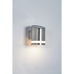 Forum Lighting ZN-42045 Trimdon 0.6W LED Solar Wall Light Steel