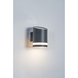 Forum Lighting ZN-42046 Trimdon 0.6W LED Solar Wall Light Black