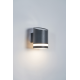 Forum Lighting ZN-42046 Trimdon 0.6W LED Solar Wall Light Black