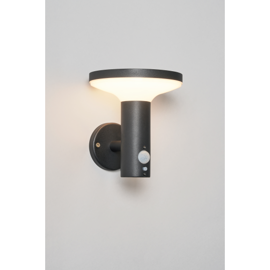 Forum Lighting ZN-42049 Claire 4.4W LED Solar Wall Light With PIR Black