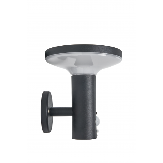 Forum Lighting ZN-42049 Claire 4.4W LED Solar Wall Light With PIR Black