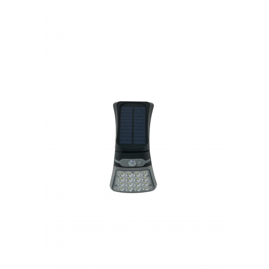 Forum Lighting ZN-42054 Blackhall 2.5W LED Solar Wall Light With Mircowave Sensor Black