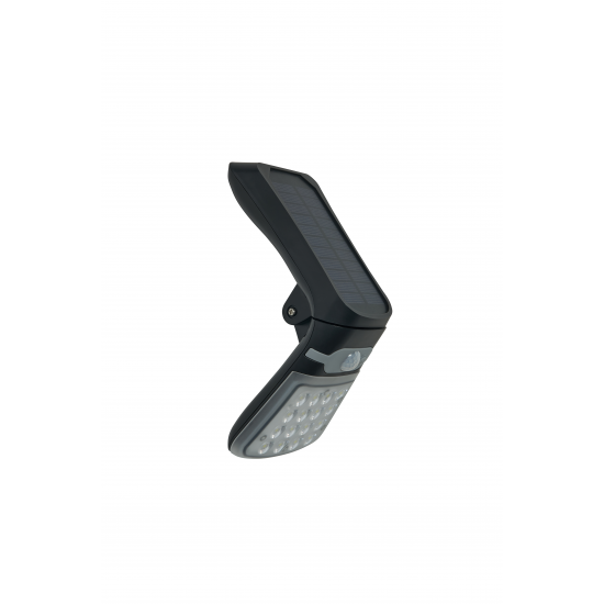 Forum Lighting ZN-42054 Blackhall 2.5W LED Solar Wall Light With Mircowave Sensor Black