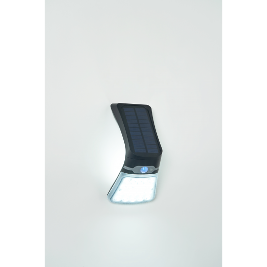 Forum Lighting ZN-42055 Blackhall 3.5W LED Solar Wall Light With Mircowave Sensor Black