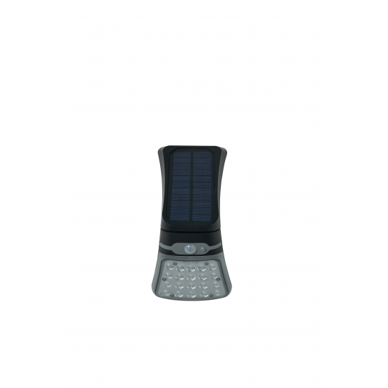 Forum Lighting ZN-42055 Blackhall 3.5W LED Solar Wall Light With Mircowave Sensor Black