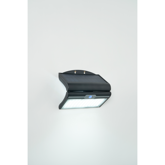 Forum Lighting ZN-42056 Blackhall 4.5W LED Solar Wall Light With Mircowave Sensor Black