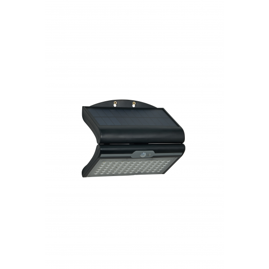 Forum Lighting ZN-42056 Blackhall 4.5W LED Solar Wall Light With Mircowave Sensor Black