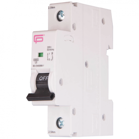 FuseBox MT06B501 MCB Single Pole Type B 50A 6kA