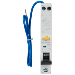 FuseBox RTA061030B RCBO Single Pole & Neutral 10A 30mA 6kA B Curve Type A