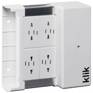 Hager KLDS4 Klik Distribution Box 4 Outlet