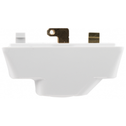 Hager Klik P22 3 pin plug 6 amp White