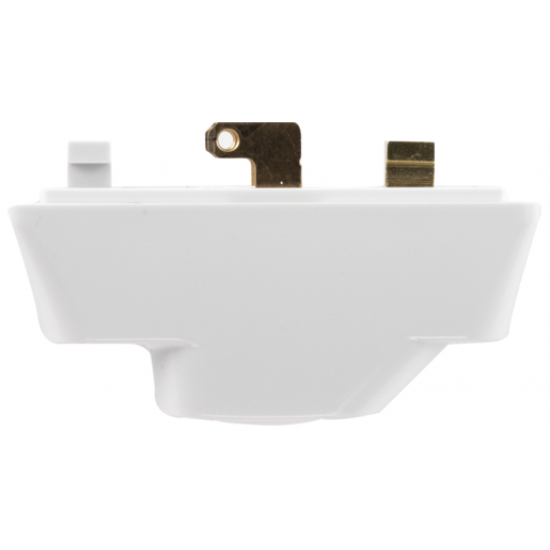 Hager Klik P22 3 pin plug 6 amp White