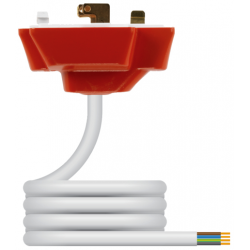Hager Klik 6A 4 Pin Plug with Red Cover and 2m Cable