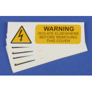 WARNING ISOLATE ELSEWHERE LABEL