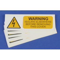 WARNING ISOLATE ELSEWHERE LABEL