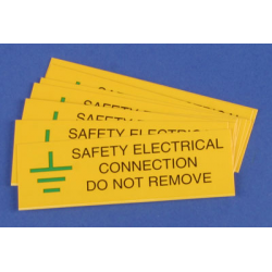 SAFE ELECTRICAL CONNECTION LABEL