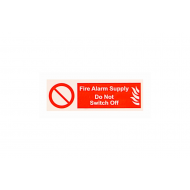 FIRE ALARM DO NOT SWITCH OFF LABEL