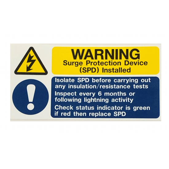 Ind Signs IS10710SA SPD Label Pk=10