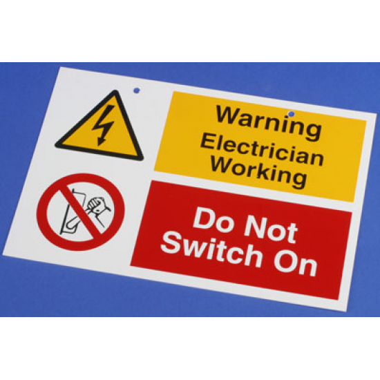 DO NOT SWITCH ON ELECTRICIAN