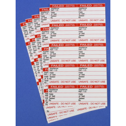 FAIL TEST LABEL WRITE ON PK 50