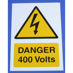 DANGER 400V RIGID S/A PVC 1