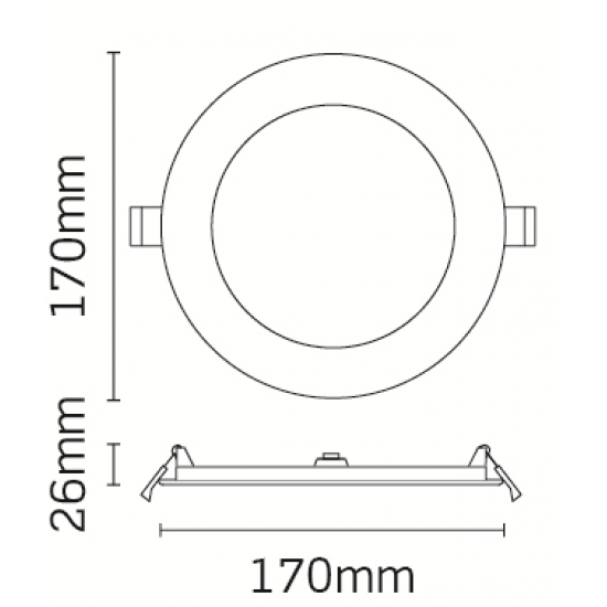JCC 10W Skydisc 5700k downlight JC73404